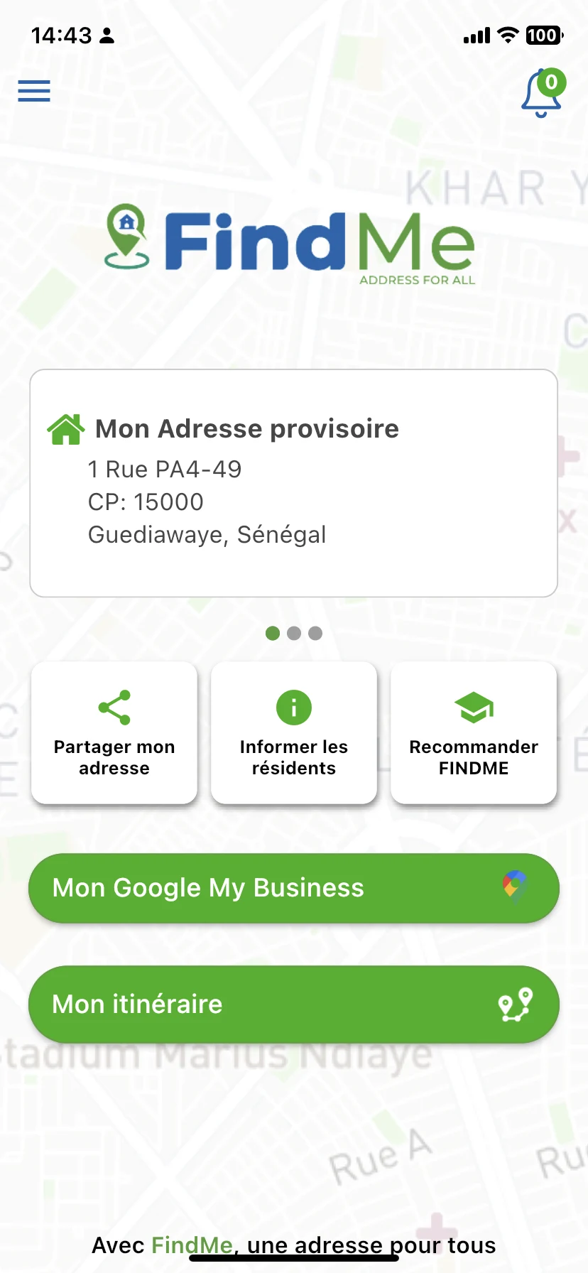 FindMe screenshot